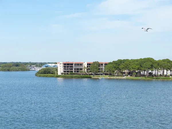 a view of a city with tall buildings