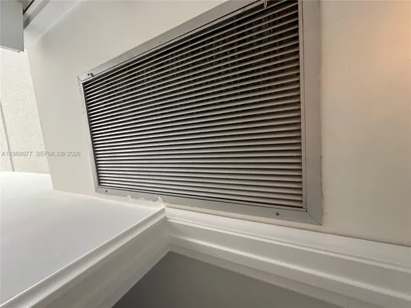 a close up view of racks on the wall