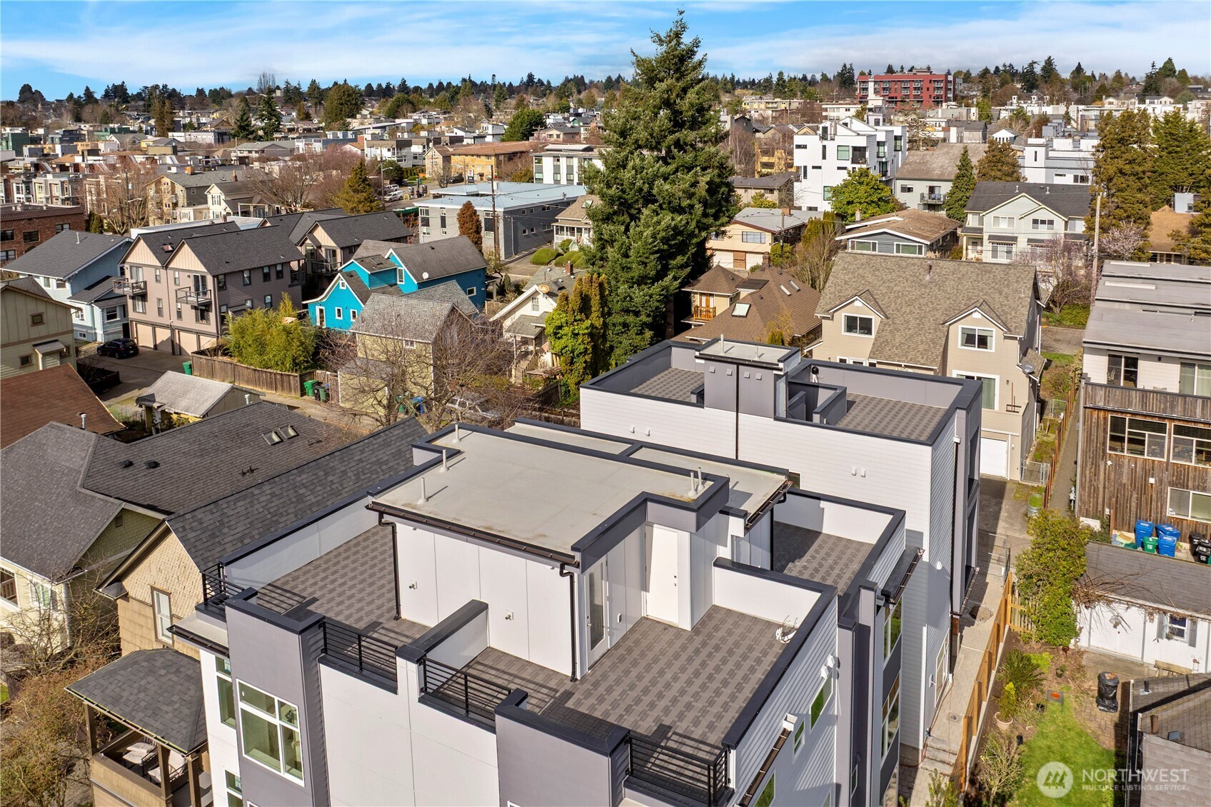 2230 Northwest 60th Street Seattle, WA 98107 - Photo 11 of 14 an aerial view of a residential houses with city view