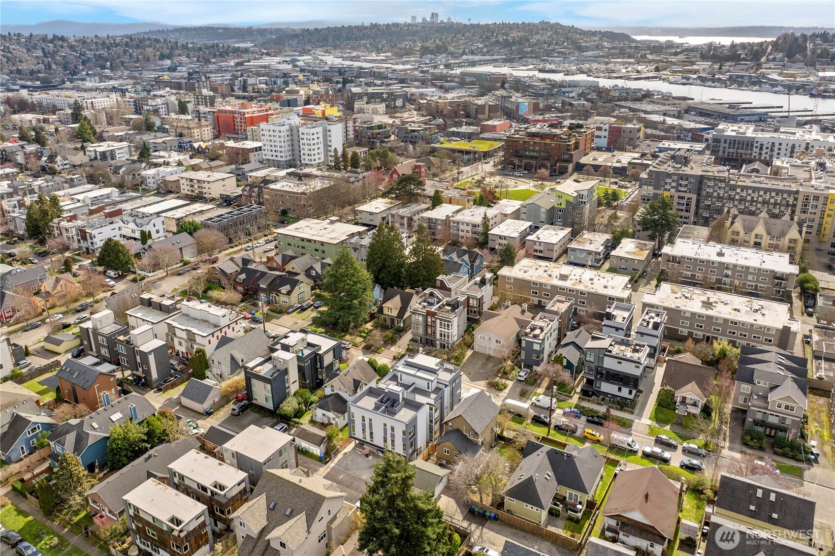 2230 Northwest 60th Street Seattle, WA 98107 - Photo 14 of 14 an aerial view of residential houses with city view
