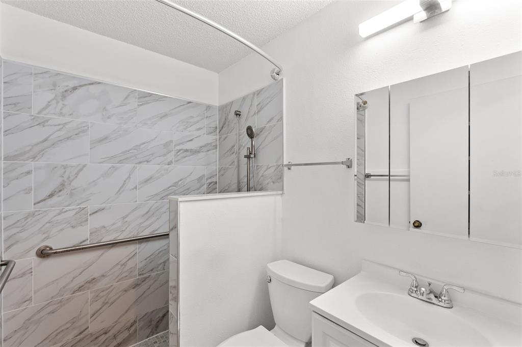 1114 Castlemay Circle Dunedin, FL 34698 - Photo 17 of 21 a bathroom with a sink toilet and vanity