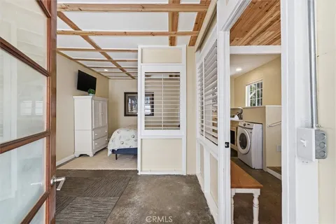 a view of a walk in closet
