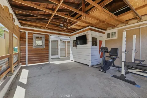 a view of a storage room