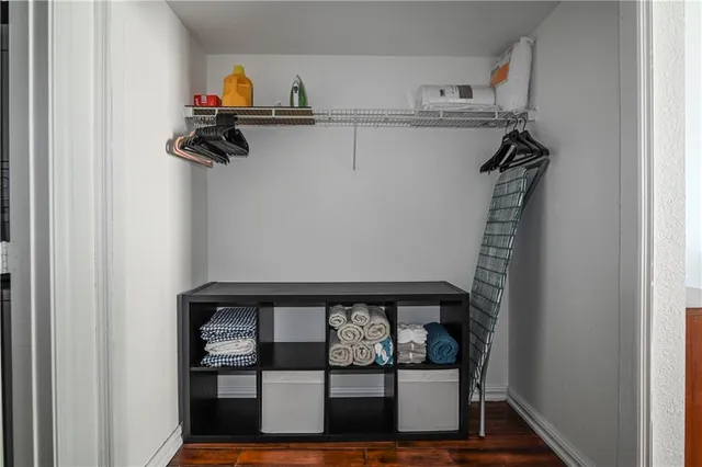 a view of storage and utility room