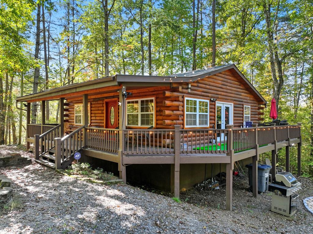 a front view of a house with balcony