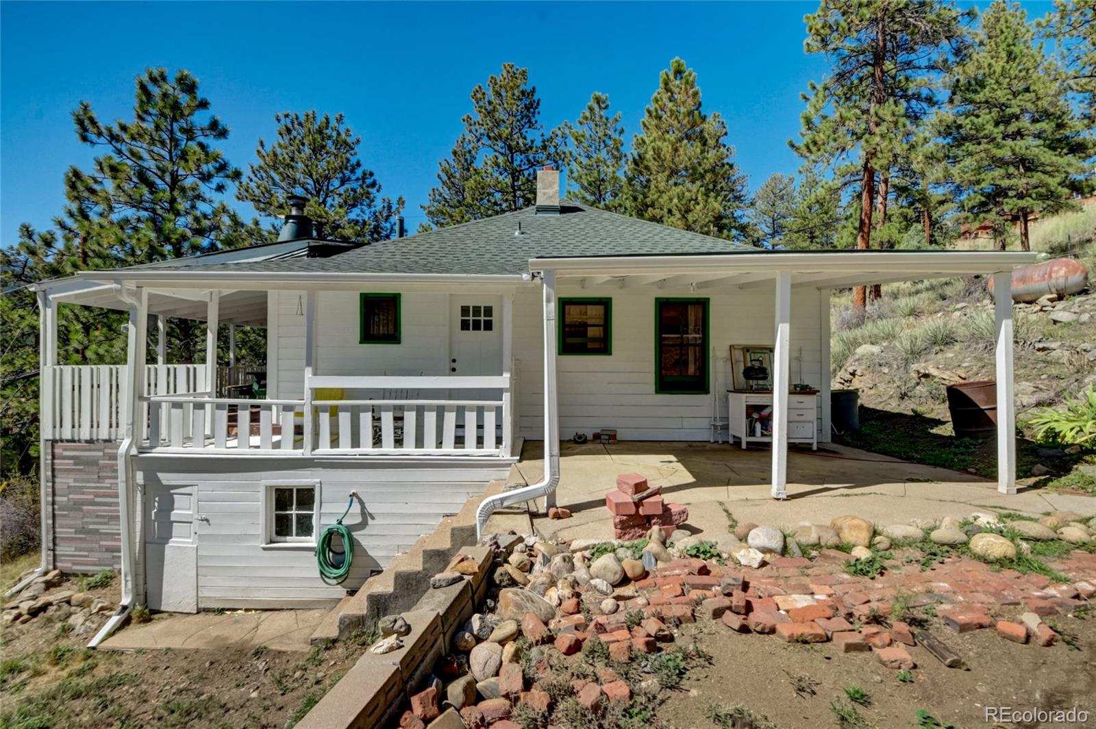 101 Main Street Bailey, CO 80421 - Photo 1 of 22 front view of a house with a yard