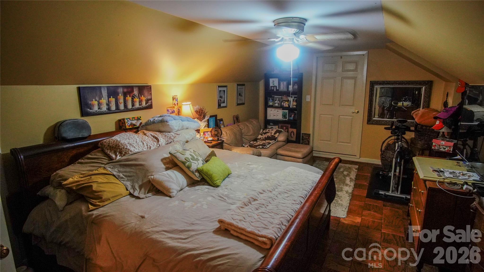 204 Old Stage Coach Road Lawndale, NC 28090 - Photo 22 of 30 a bedroom with furniture and a flat screen tv