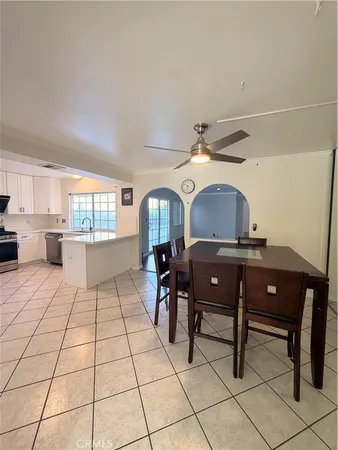 a living room with a couch and a table