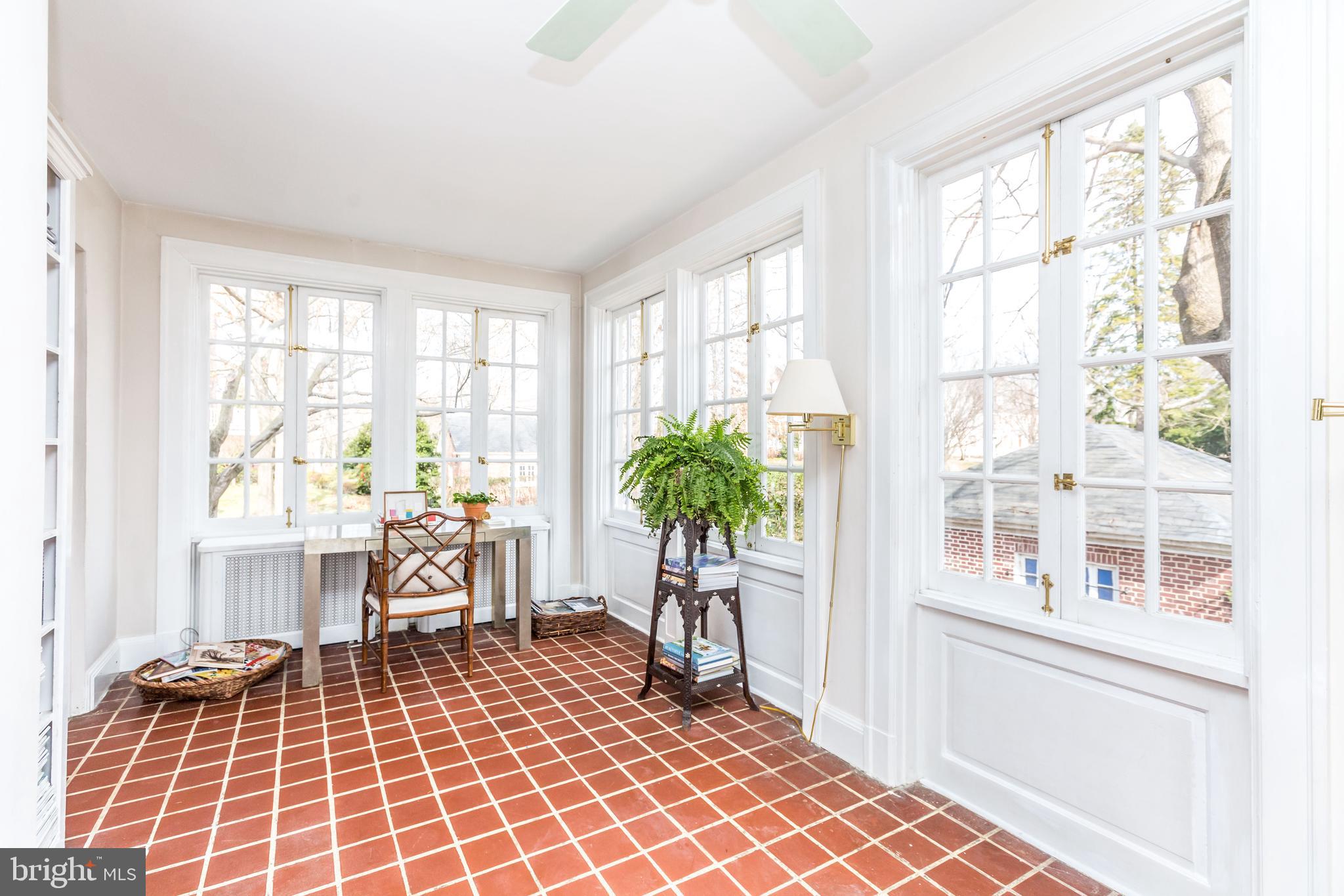 601 Somerset Road Baltimore, MD 21210 - Photo 28 of 52 Original terra cotta floor adds warmth