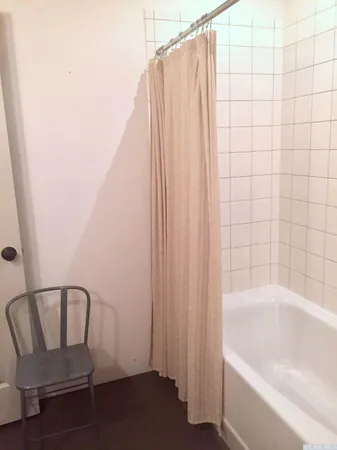 a view of a room with an empty space