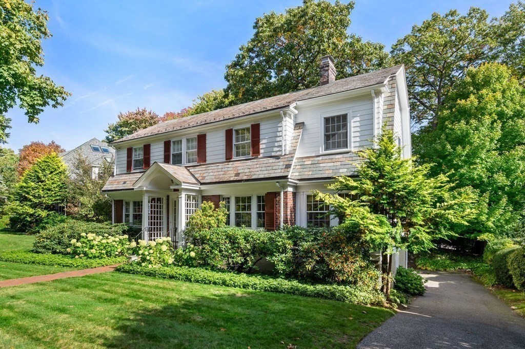 8 Whitney Road Newton, MA 02460 - Photo 2 of 25 a front view of a house with a yard