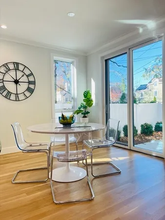 a living room with couch and window