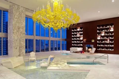 a view of a city with tall buildings