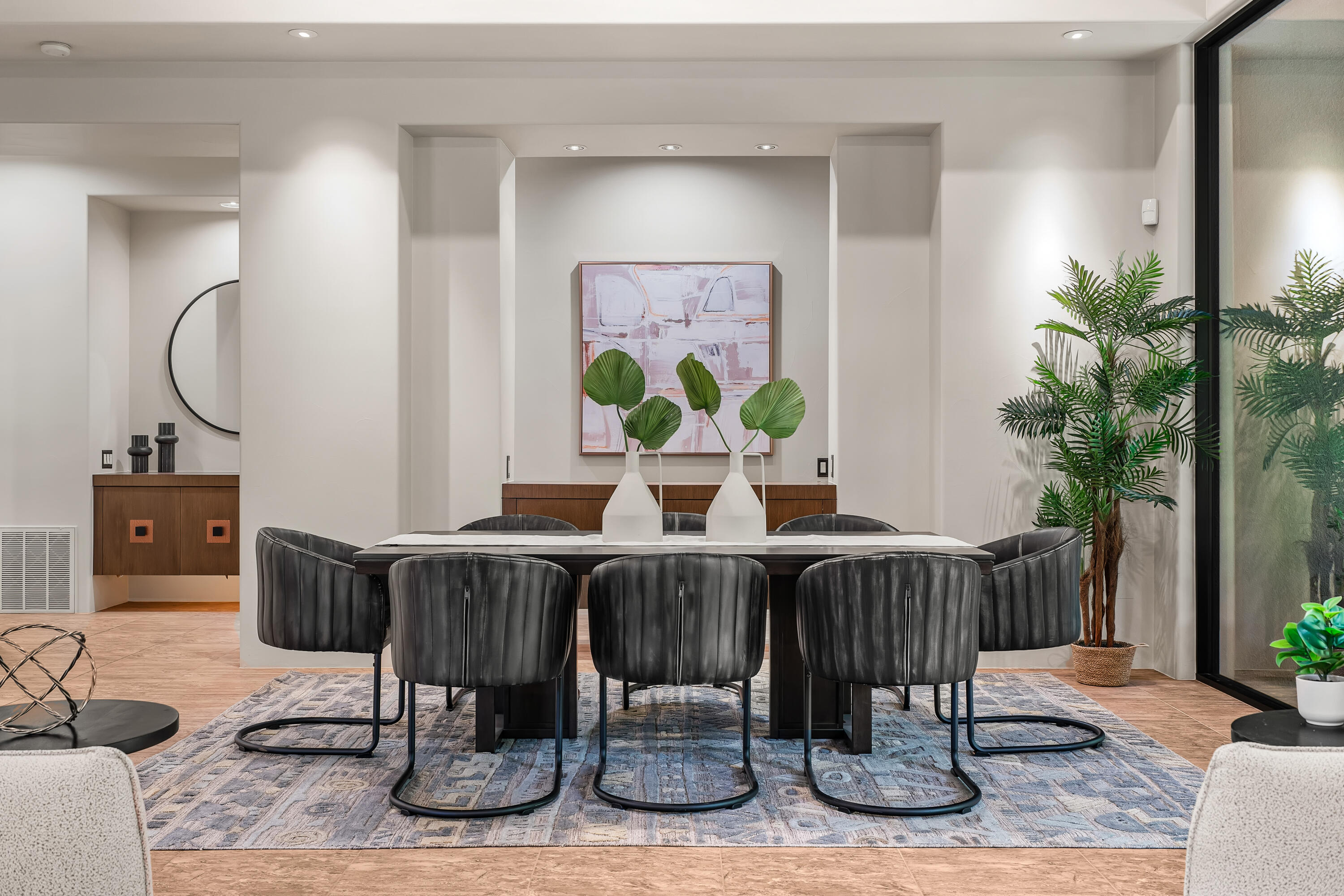 79200 Jack Rabbit Trail La Quinta, CA 92253 - Photo 28 of 76 a dining room with furniture and wooden floor