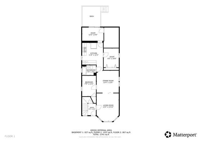a view of a balcony with furniture