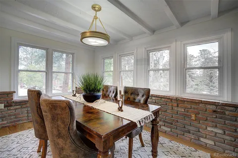 a bed room with a bed and furniture