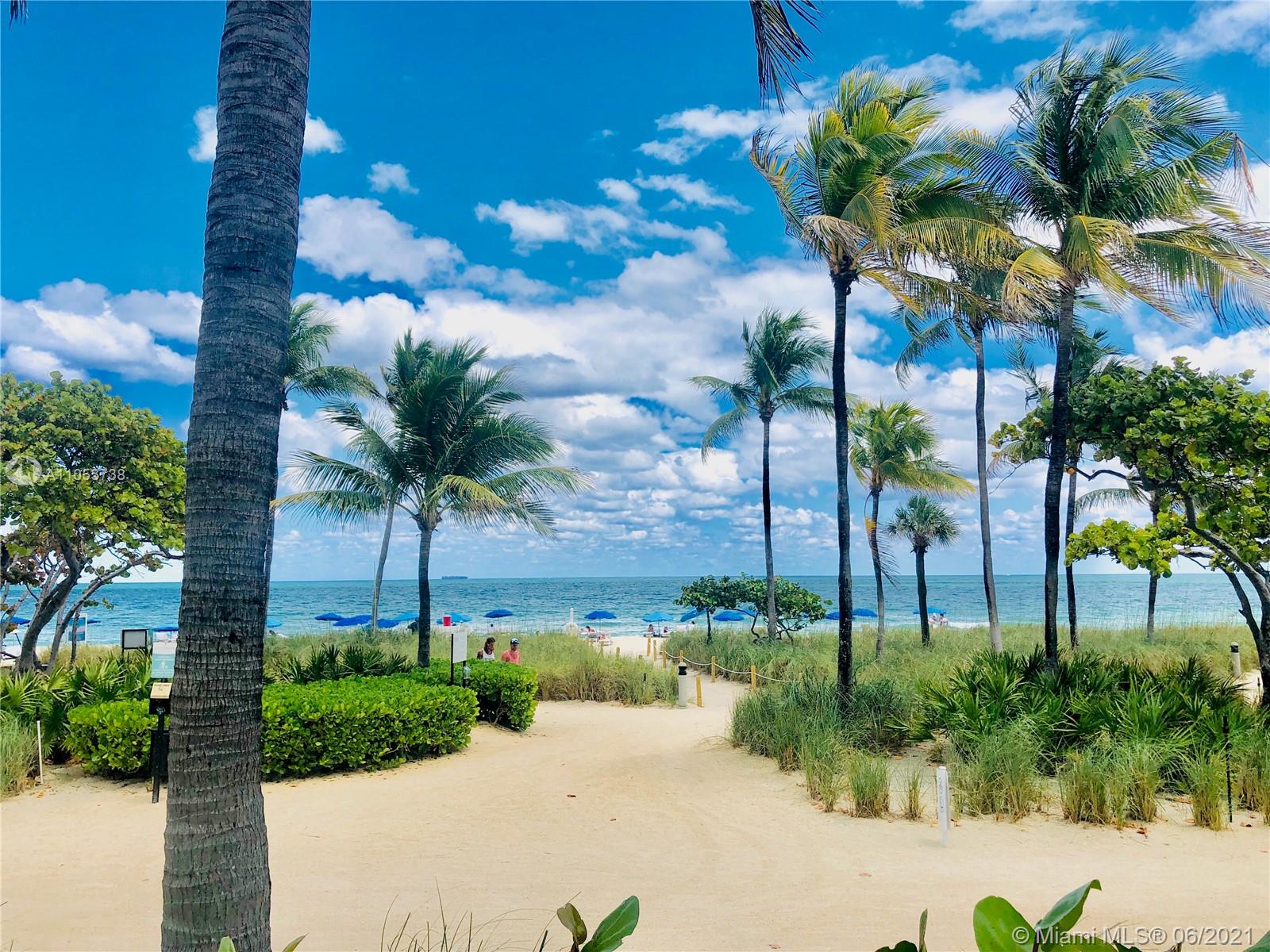 10275 Collins Avenue, Unit 425 Bal Harbour, FL 33154 - Photo 16 of 18 a view of a yard with a palm tree