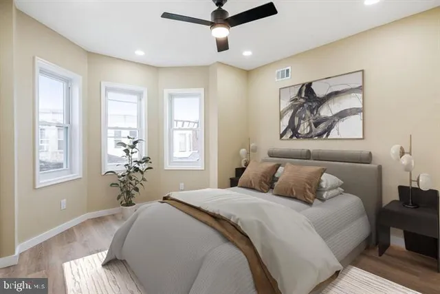 a view of a storage room with shelves