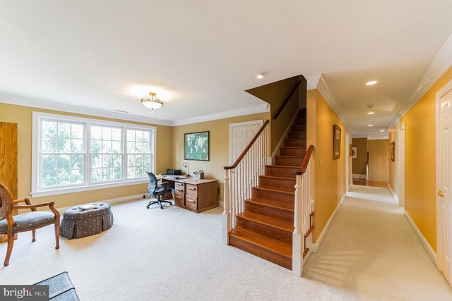 a view of a swimming pool with a yard