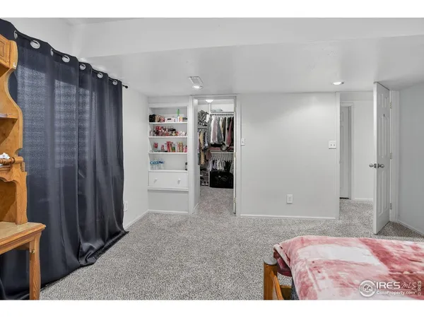 a view of closet area