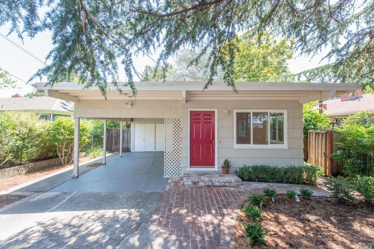 354 Butterfield Road San Anselmo, CA 94960 - Photo 1 of 1 front view of a house with a yard and an trees