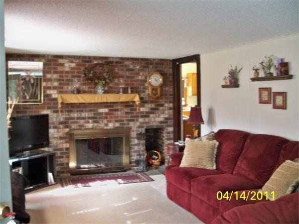 177 Palmer Road Monson, MA 01057 - Photo 10 of 28 a living room with furniture a flat screen tv and a fireplace
