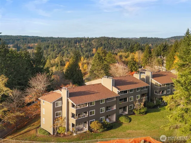a view of a city with tall buildings
