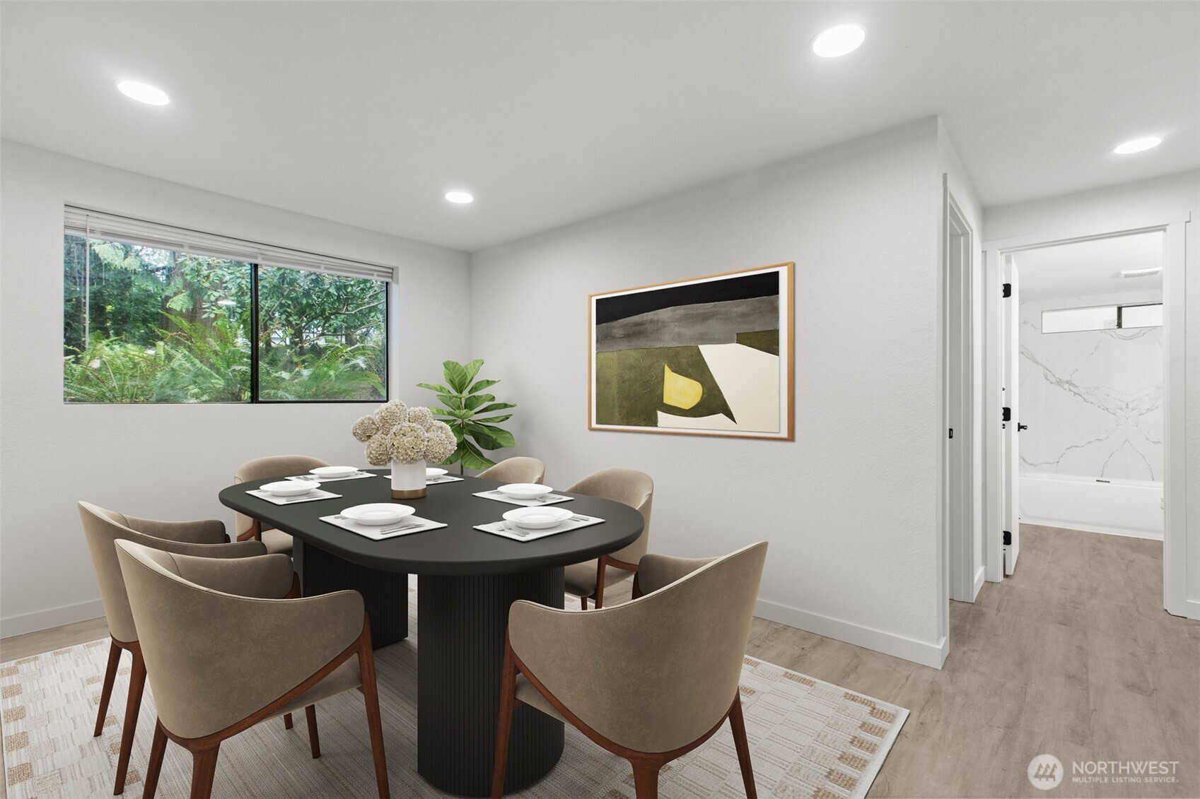 138 Southwest 116th Street, Unit G15 Seattle, WA 98146 - Photo 5 of 21 a view of a dining room with furniture window and outside view
