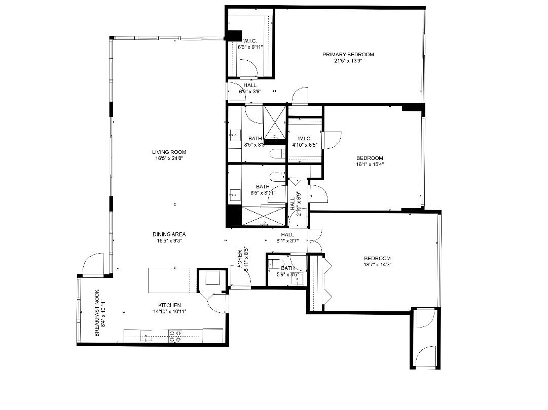 2800 South Ocean Boulevard, Unit 22M Boca Raton, FL 33432 - Photo 29 of 29 Floorplan