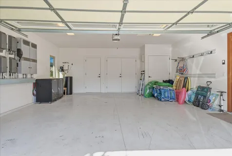 a bathroom with a double vanity sink