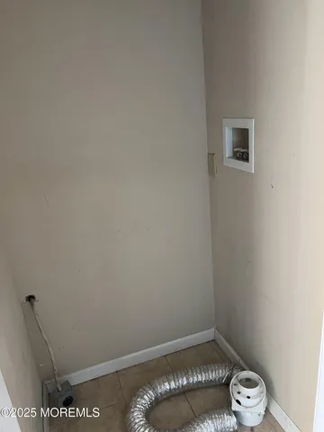 a view of room with empty racks