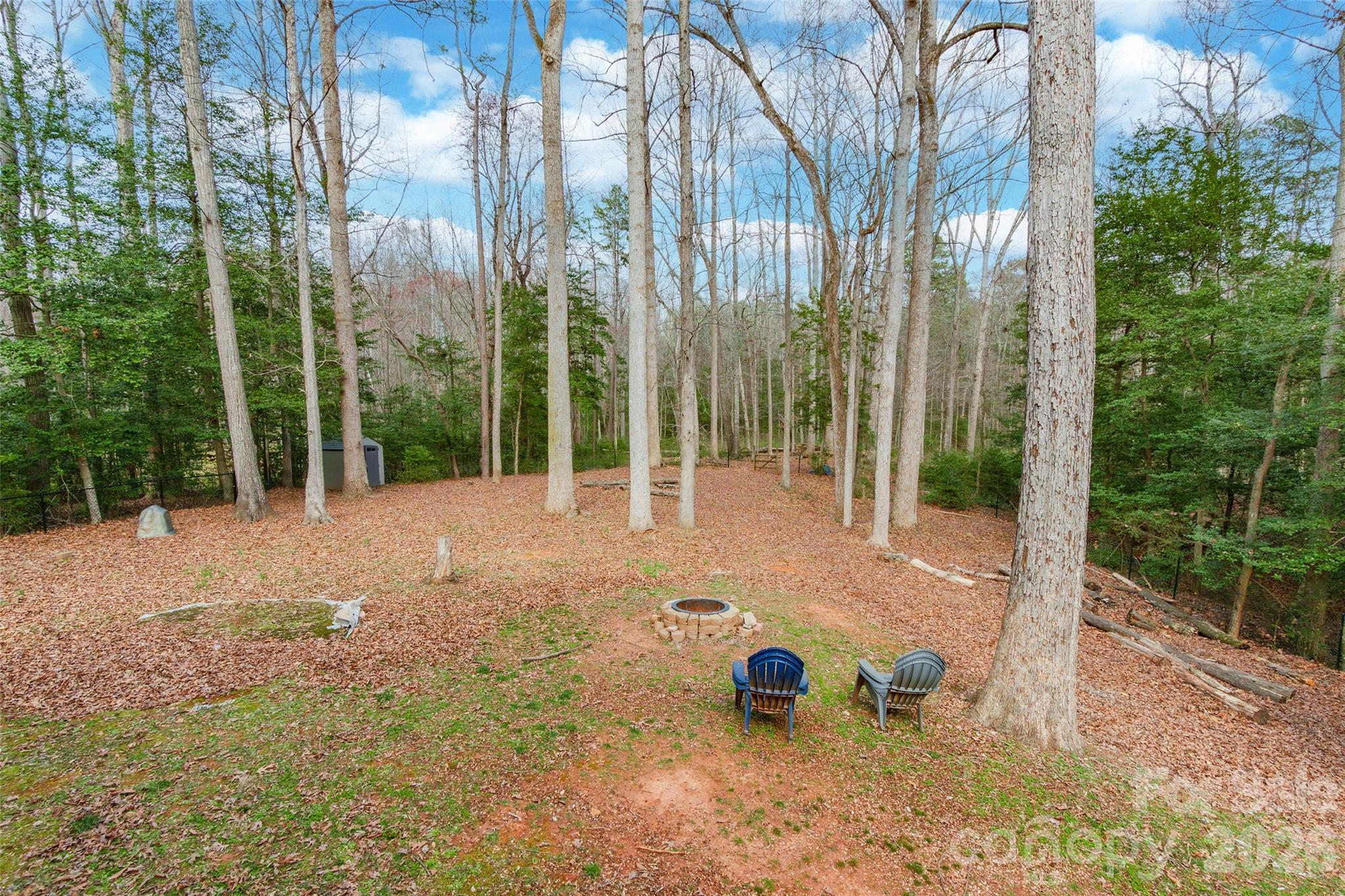 321 Forbes Court Clover, SC 29710 - Photo 27 of 31 a view of a backyard with large trees