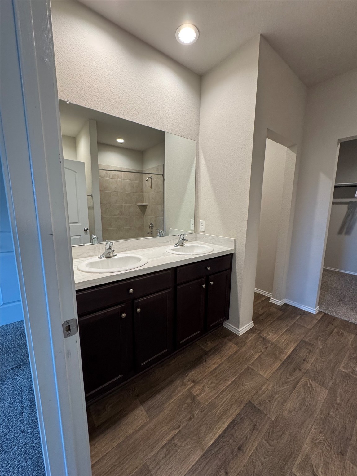 2419 Norwood Stand Trail Spring Spring, TX 77373 - Photo 12 of 21 a bathroom with a double vanity sink and mirror