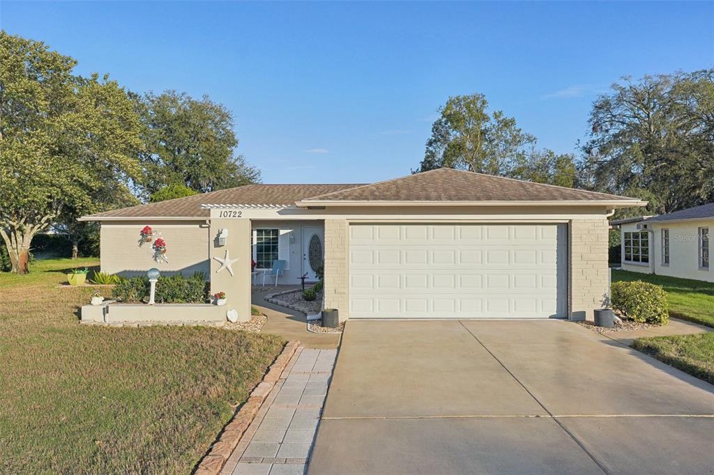 a view of a house with a patio
