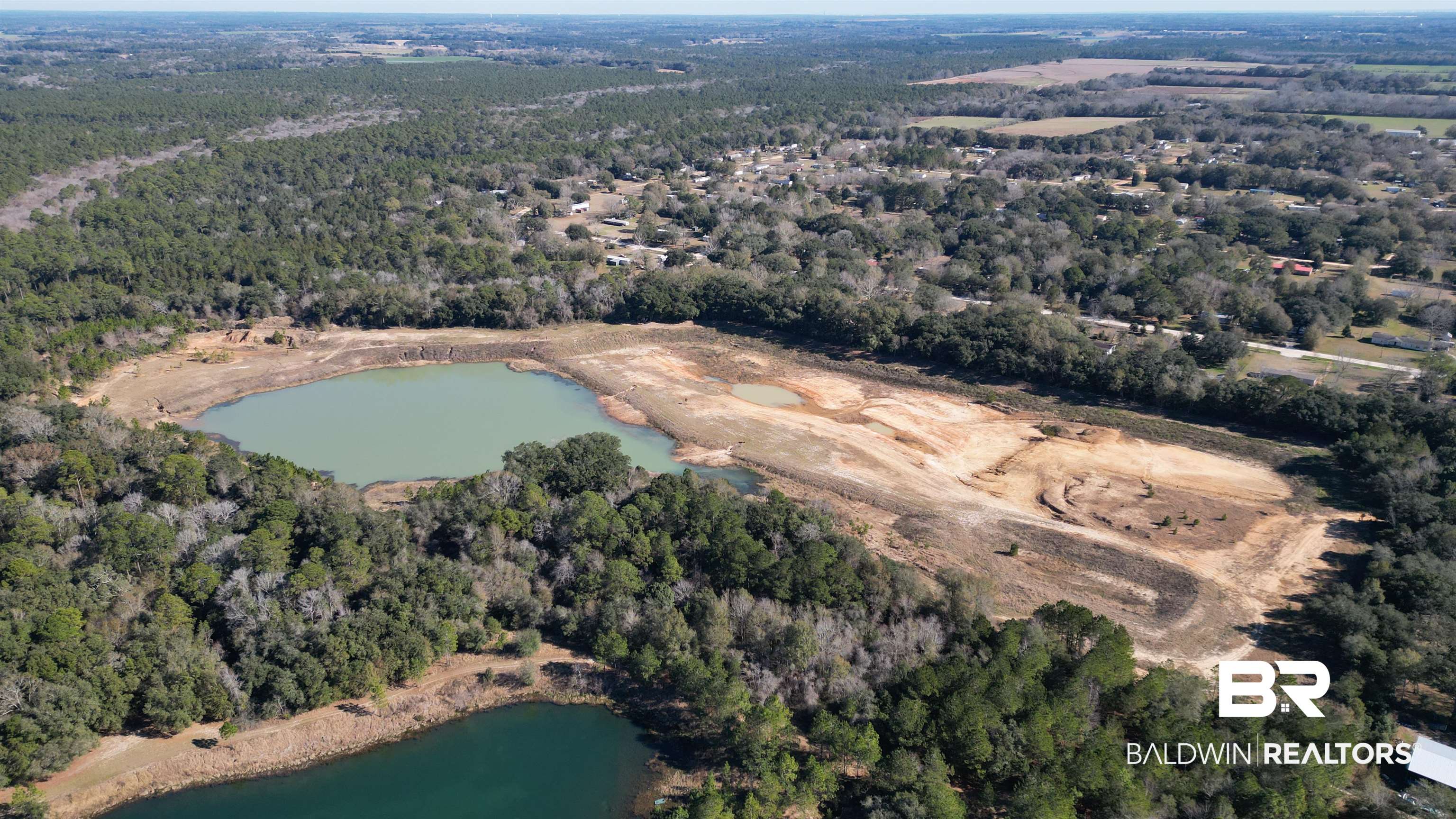 14830 Old Pascagoula Road Grand Bay, AL 36541 - Photo 30 of 32 Aerial view featuring a water view