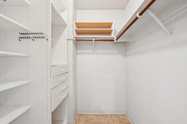 a view of walk in closet