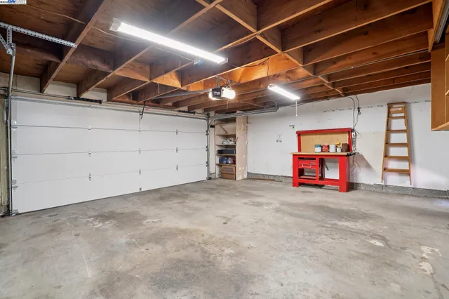 a view of a room with storage