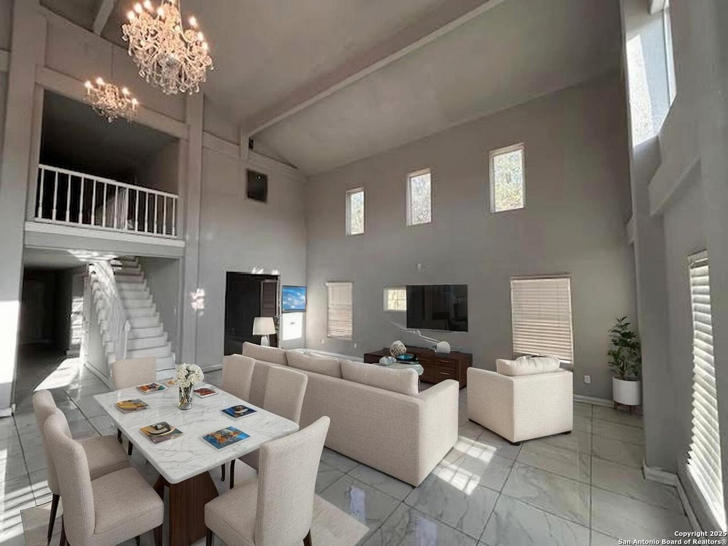236 Hopi Bandera, TX 78003 - Photo 2 of 34 a view of a livingroom with furniture and a chandelier