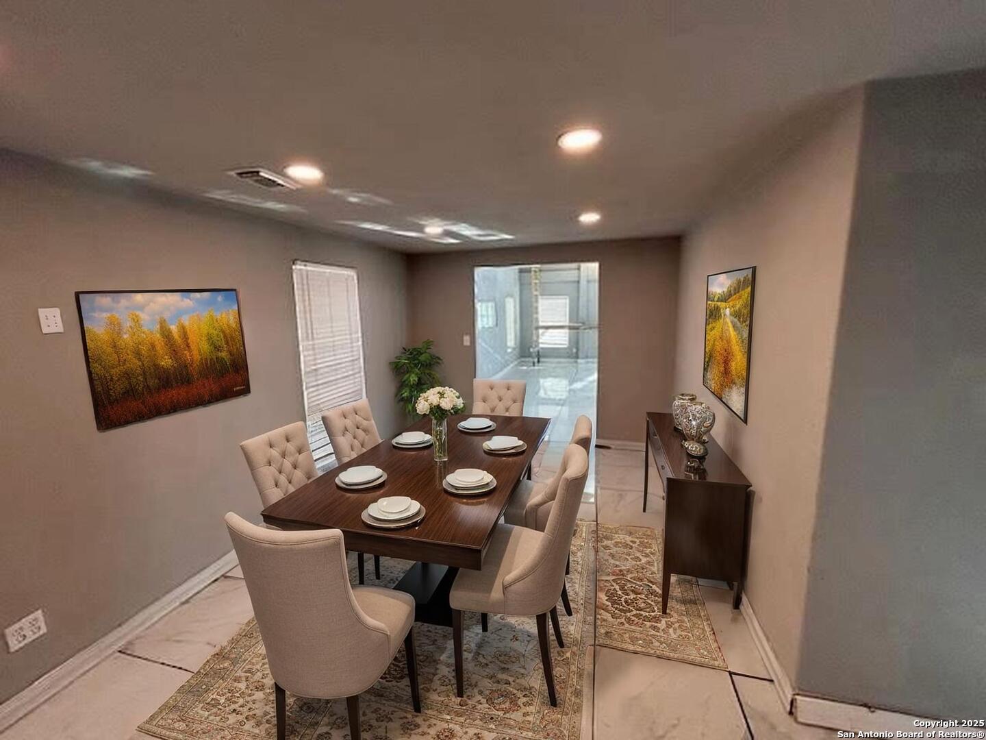 236 Hopi Bandera, TX 78003 - Photo 4 of 34 a view of a dining room with furniture and a potted plant