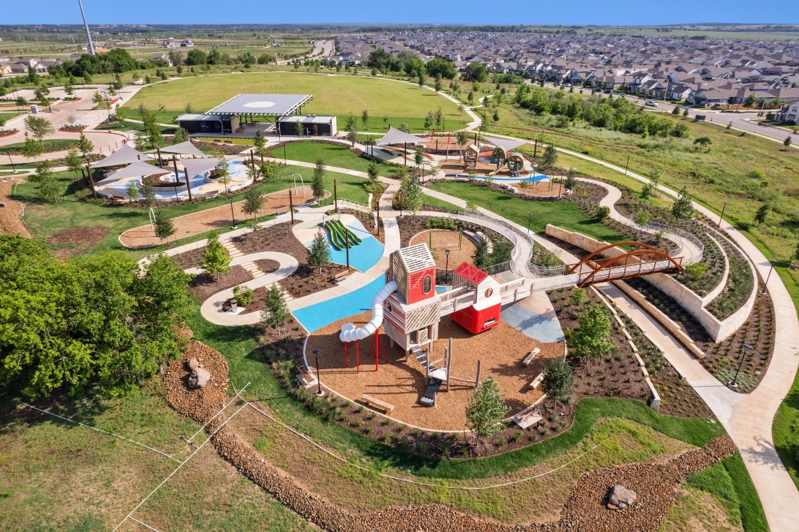 8002 Mandela Bend Austin, TX 78744 - Photo 22 of 24 an aerial view of a house with a ocean view