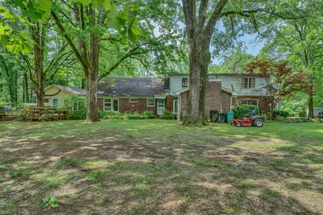 a view of a back yard