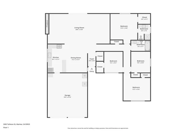 $848,970 | 3202 Tallmon Street, Marina, CA 93933