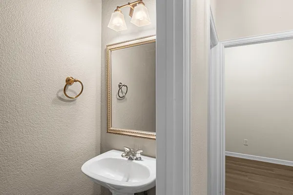 a view of a tree in the middle of a yard