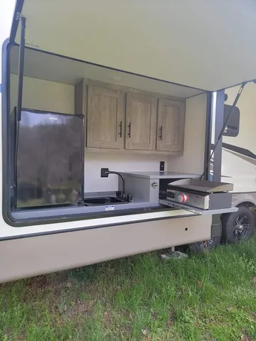 a view of swimming pool from a yard