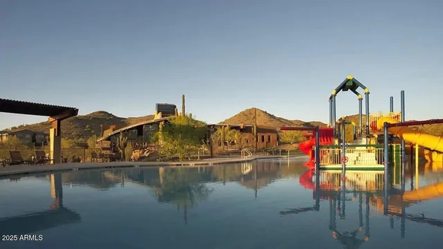 a front view of a house with lake view