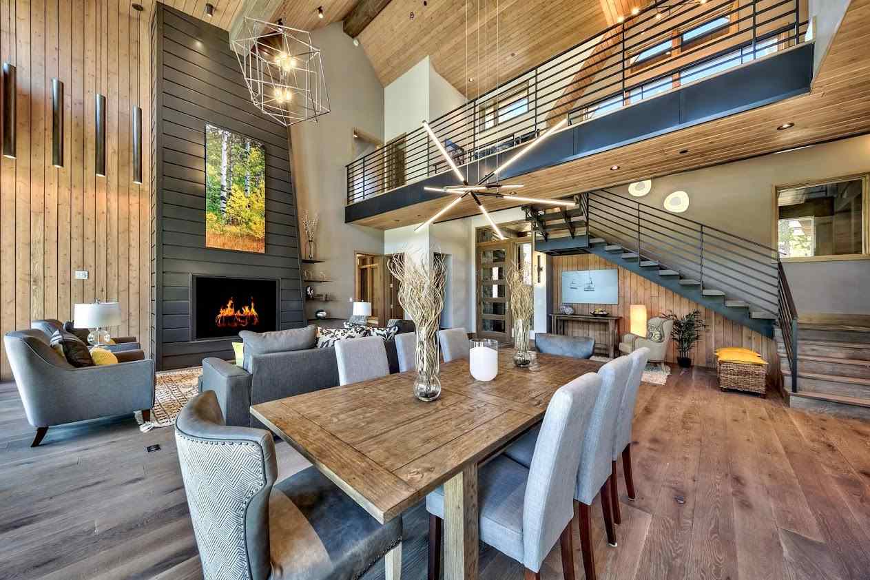 7565 Lahontan Drive Truckee, CA 96161 - Photo 2 of 21 a view of a dining room with furniture window and wooden floor