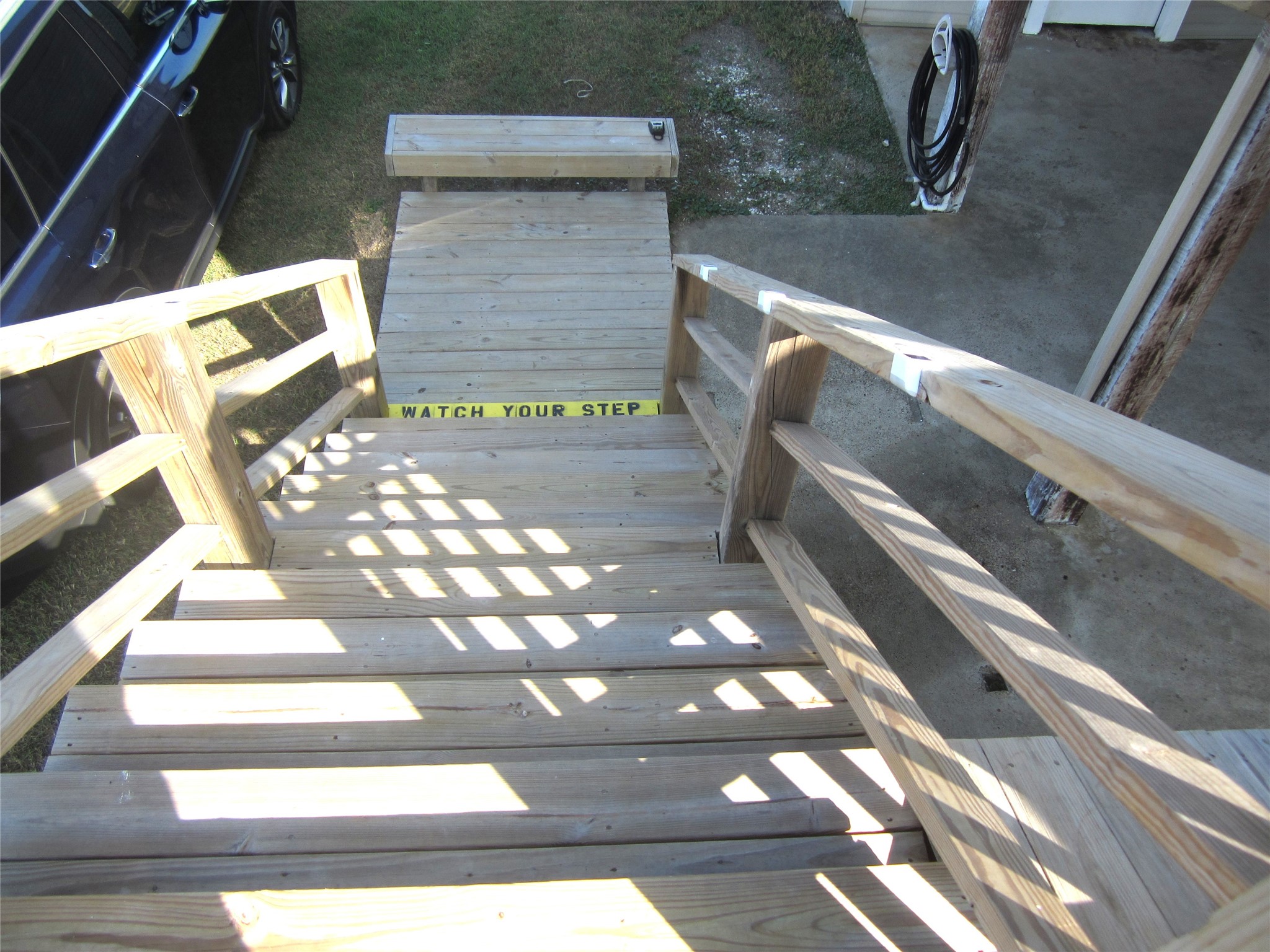 21639 Termini-San Luis Pass Road Galveston, TX 77554 - Photo 29 of 33 Stairs from house to downstairs parking and entertaing space