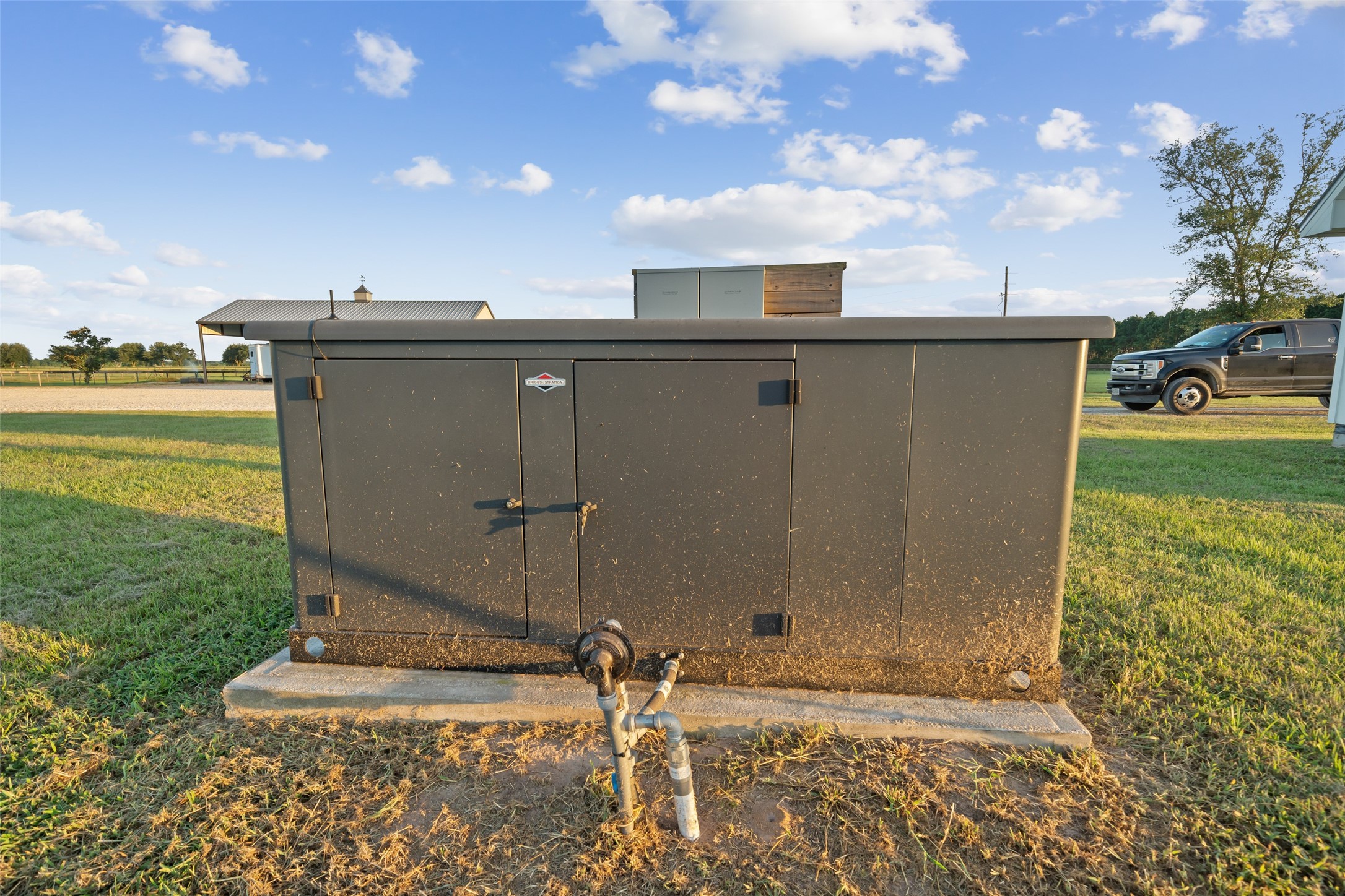 24118 Margerstadt Road Hockley, TX 77447 - Photo 37 of 50 A 60kW Briggs & Stratton generator provides whole-property backup power, ensuring seamless operation across the home, barn, and workshop.