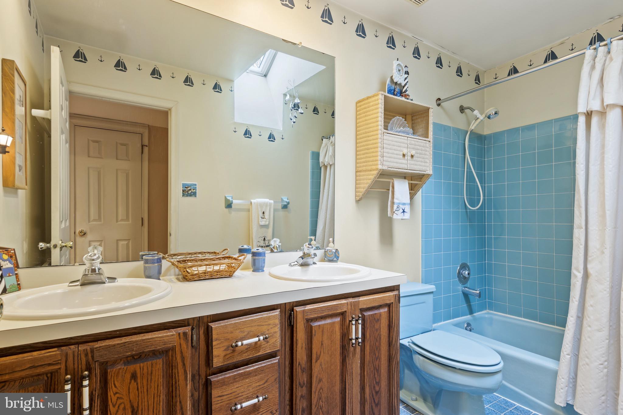 1 Derringdale Road Wayne, PA 19087 - Photo 38 of 41 Hall Bathroom with Double Sinks