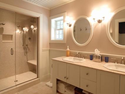 0 Withheld Road Salisbury, CT 06039 - Photo 7 of 10 a bathroom with a double vanity sink mirror and shower